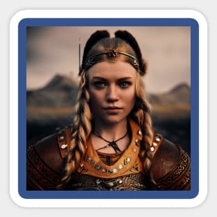 Viking Shield Maiden Sticker